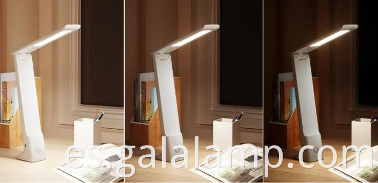 Luz de protección de ojos LED multi funcional, carga plegable, lámpara de escritorio de atenuación